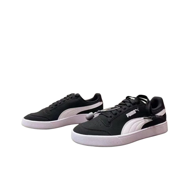 PUMA Shuffle Anti Slip Wear Resistant Low Top Skateboard Shoes Women's Black-2
