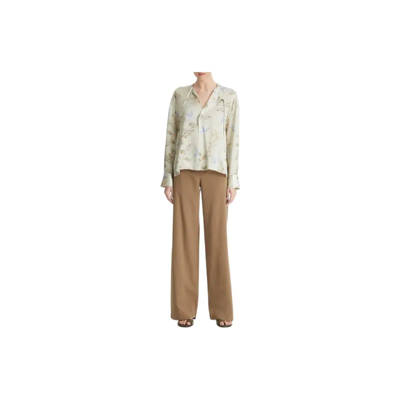 VINCE Bellflower Silk Blouse-2