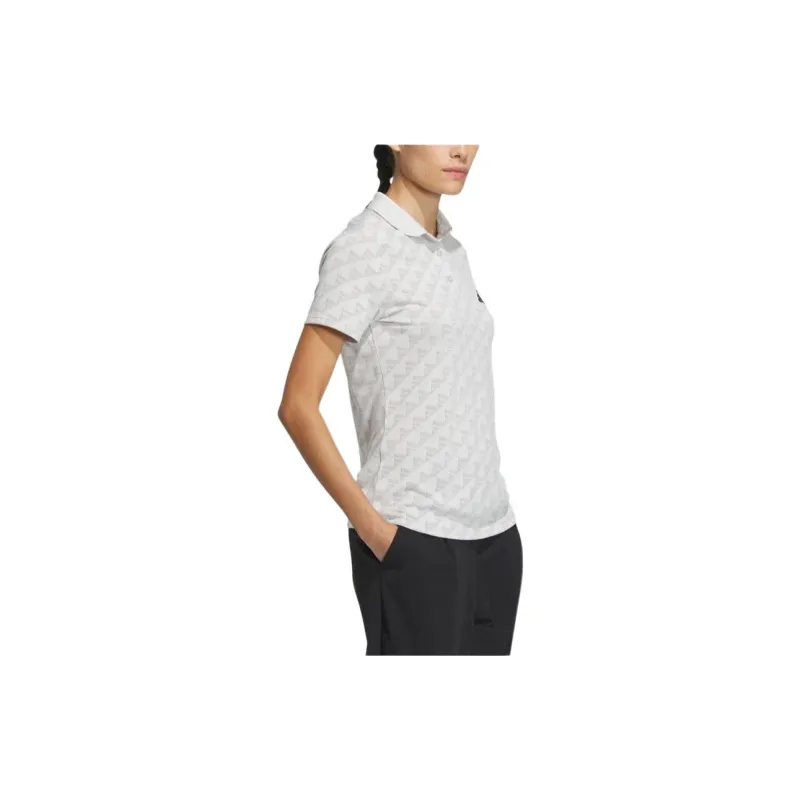 Adidas Polo Shirt Women's Light Gray-2