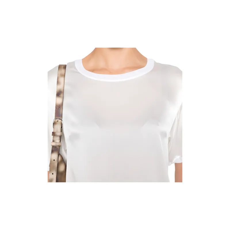 PAROSH T Shirt Women's Ivory White-4