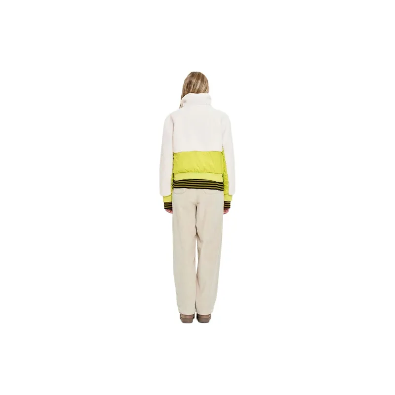 Kirsh FW23 Velvet feel Coat Women's Lime Gray-4