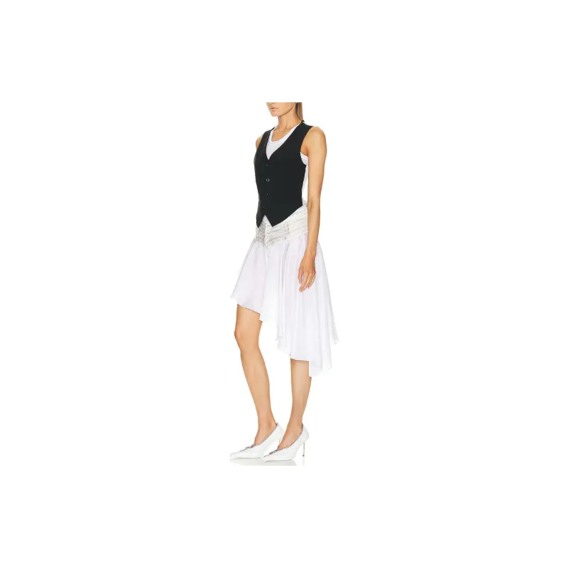 COPERNI Sleeveless Dress Women's Black White-2