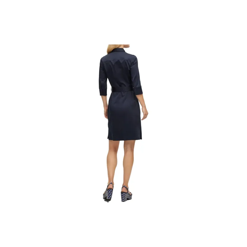 HUGO BOSS Short Sleeved Dress Women's Dark Blue-2