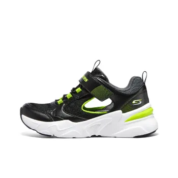 Skechers Bobs Bamina Anti-Slip And Wear-Resistant Lightweight Kids Lifestyle Shoes Black Green Teenagers