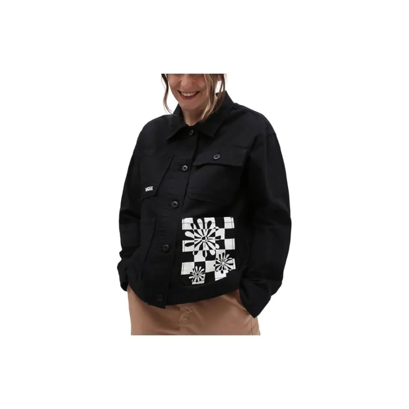 Vans DIVINE ENERGY Denim Jacket Women's Black-3