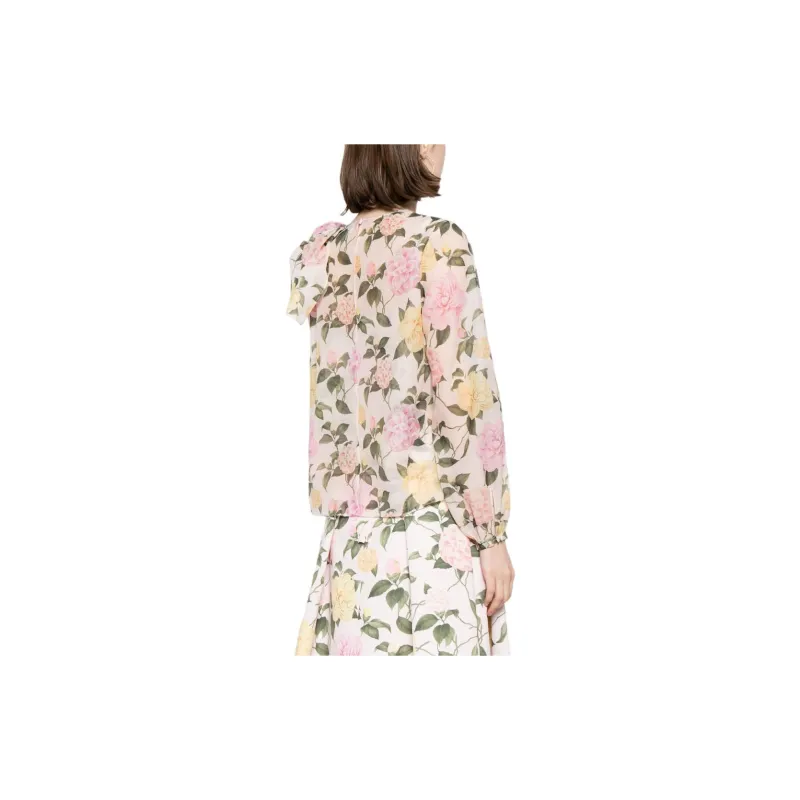 Sachin & Babi Charlotte Floral-print Organza Blouse-3
