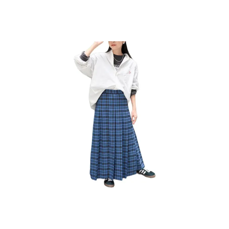 FREAK'S STORE Casual Long Skirt Women's Blue Black-1
