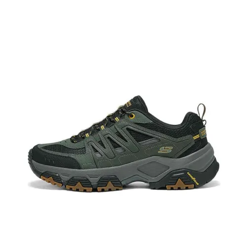 Skechers OUTDOOR MENS Hiking / Trekking Shoes Men Low-Top Green/Black