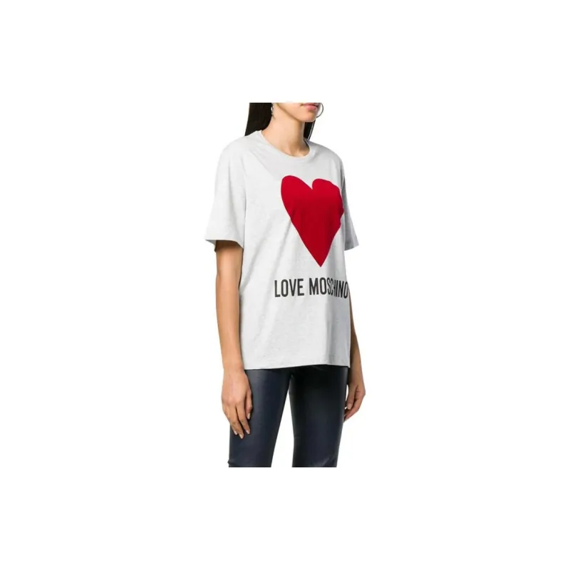 LOVE MOSCHINO T Shirts Women's Gray-1