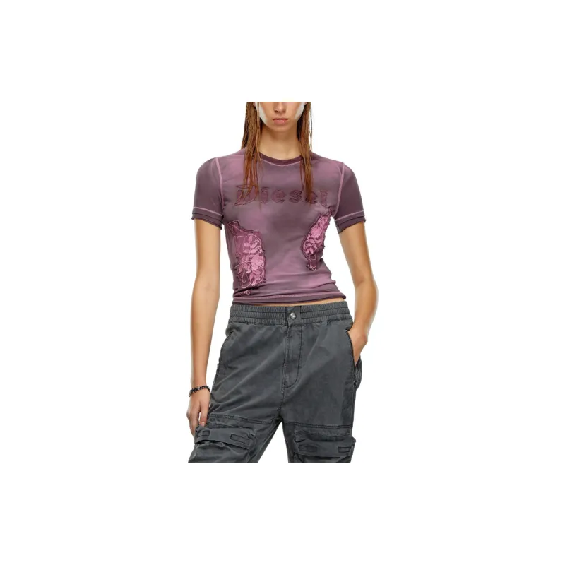 DIESEL T Shirts Women's Purple-1