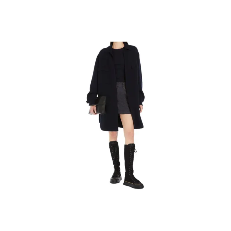 MaxMara Logo Embroidered Denim Skirt-1