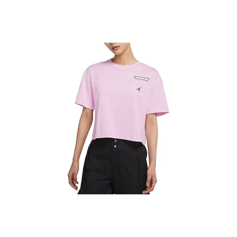 Jordan Crop Tops Women's Pink-2
