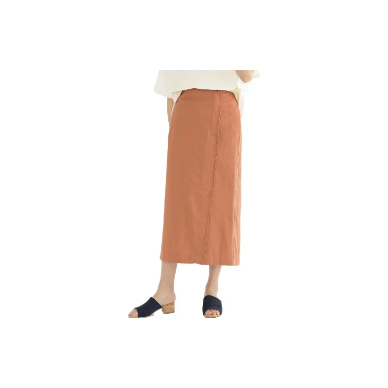 Beams Casual Long Skirts Women's Orange-3