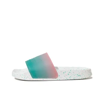 Adidas Originals ADILETTE Series Anti Slip Wear Resistant Kids' Slippers White Blue Pink Teenagers