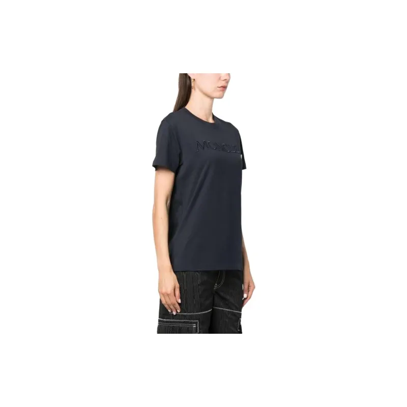 Moncler T Shirts Women's Blue-4