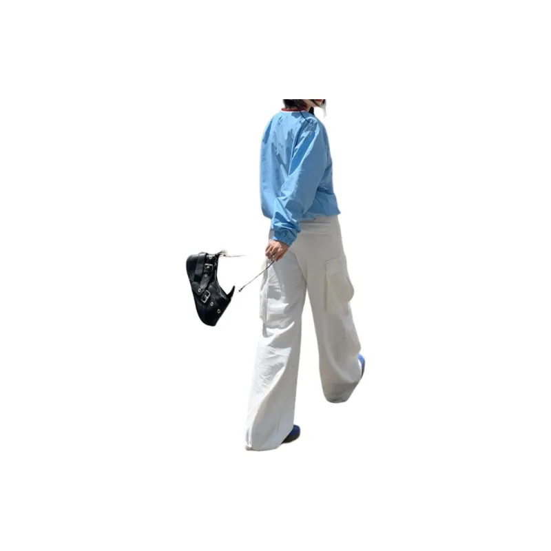 ZNZX Cargo Pants Women's White-4
