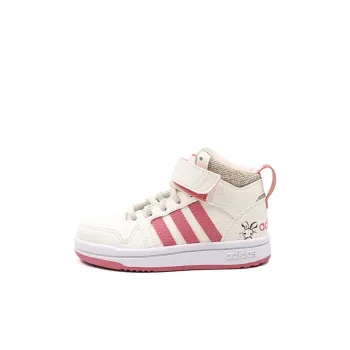 Adidas Neo Postmove Mid Anti Slip Wear Resistant Mid Top Skateboard Shoes Pink White Kids'