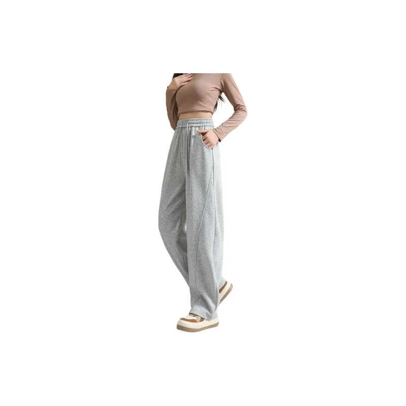 Ya Sheep People Casual Pants Women's Light Gray-2