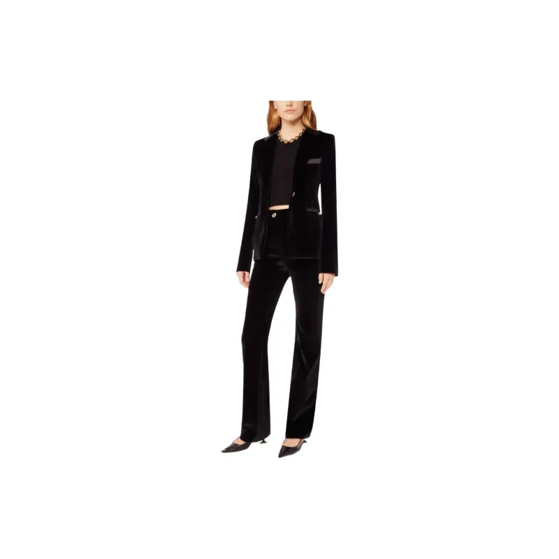 Paco Rabanne High waisted Velour Trousers-3