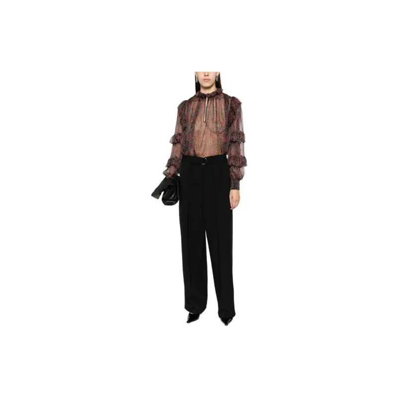 ETRO Semi Sheer Ruffled Blouse-1