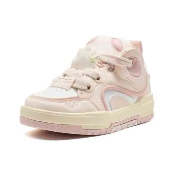 XTEP Non slip Lightweight Low Top Skateboard Shoes Women's Pink White