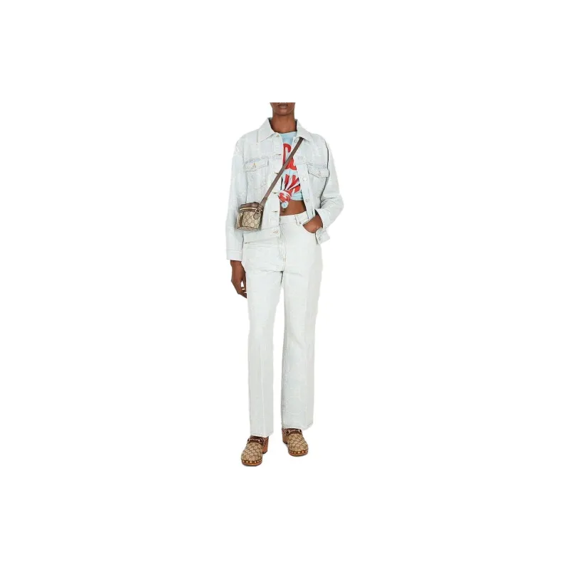 GUCCI SS23 Denim Jacket Women's Light Blue-1