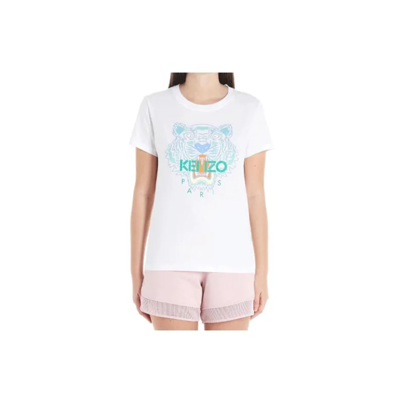 KENZO Classic Tiger Head Regular T Shirt Women's White-2