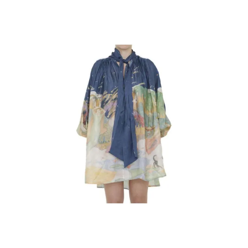 Zimmermann Lyrical Barrel Silk Minidress-1