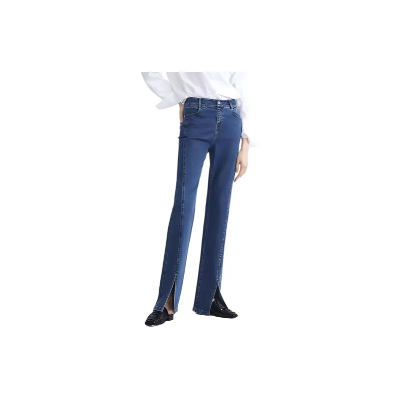 Roselingling Jeans Women's Denim Blue-2