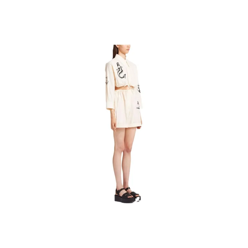 PRADA Crop Tops Women's White-2