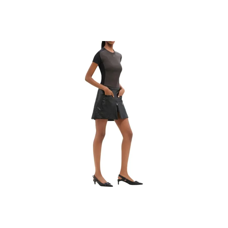 COURREGES Heritage Viny Mini Skirt-3