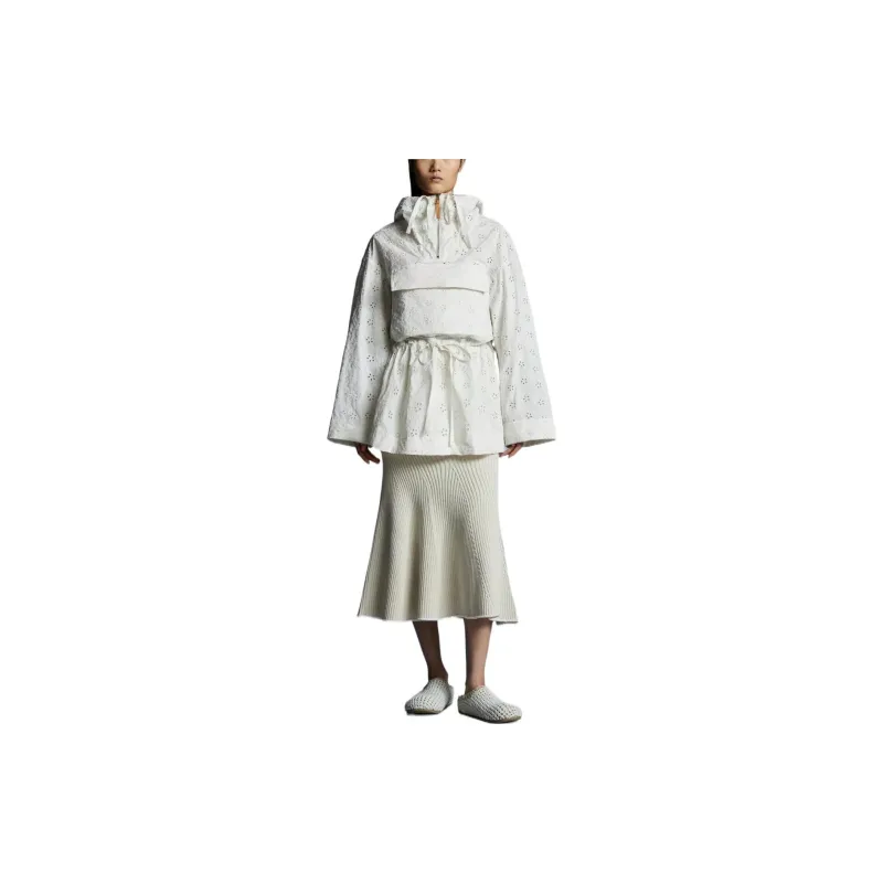 Moncler SS22 Trench Coat Women's White-1