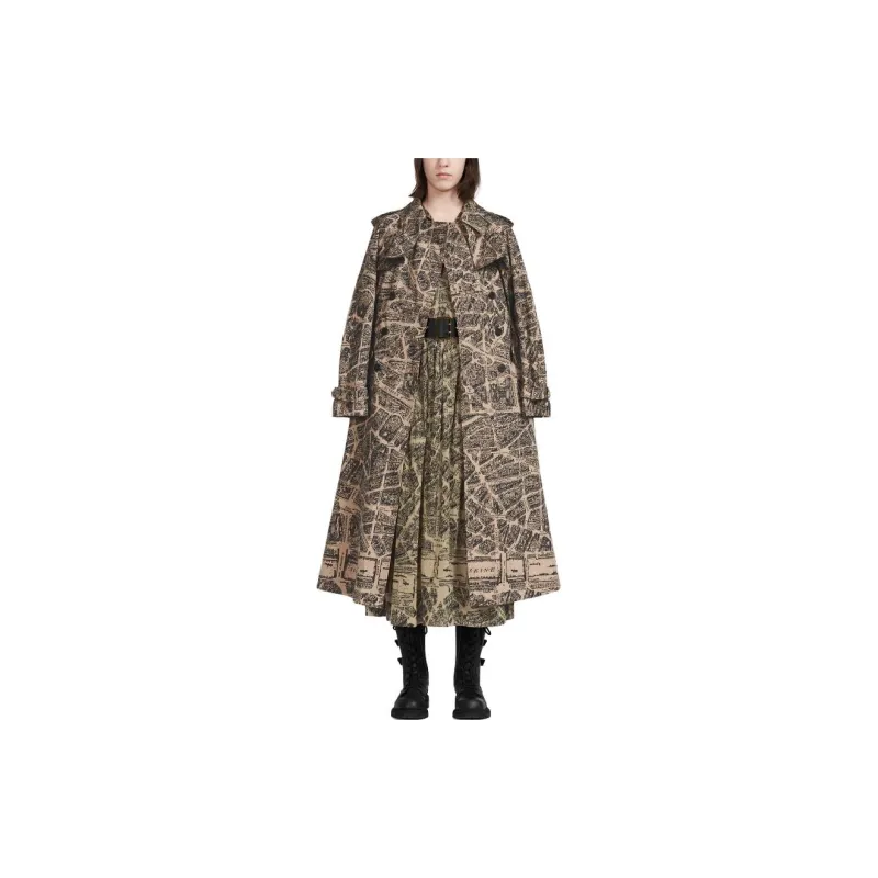 DIOR Trench Coats Women's Beige-2