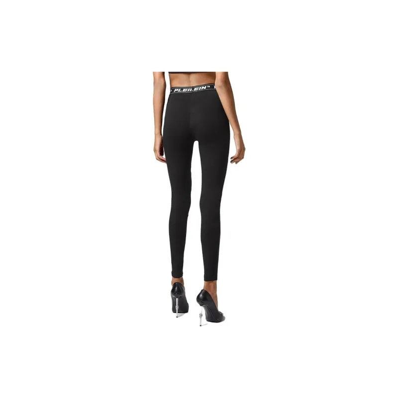 PHILIPP PLEIN Logo waistband Leggings-2