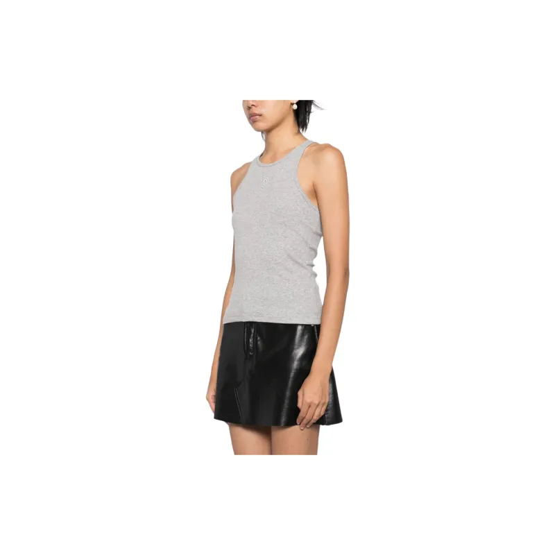 Marine Serre Organic Cotton Ribbed Tank Top-2