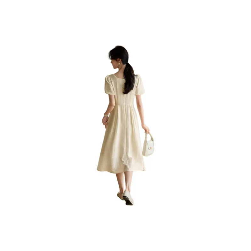 Mo Han Yi Mei Short Sleeved Dress Women's-2