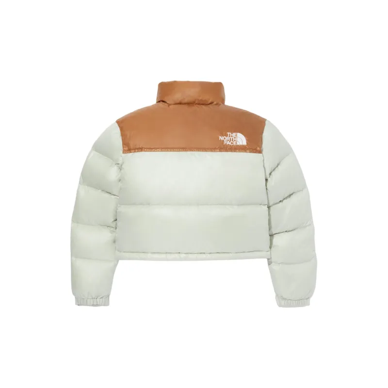 THE NORTH FACE Women's Nuptse Short Jacket Mint-1