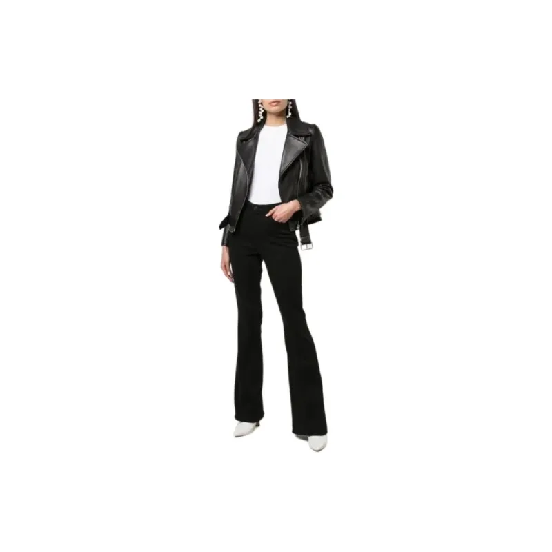 L'AGENCE High-rise Flared Jeans-1