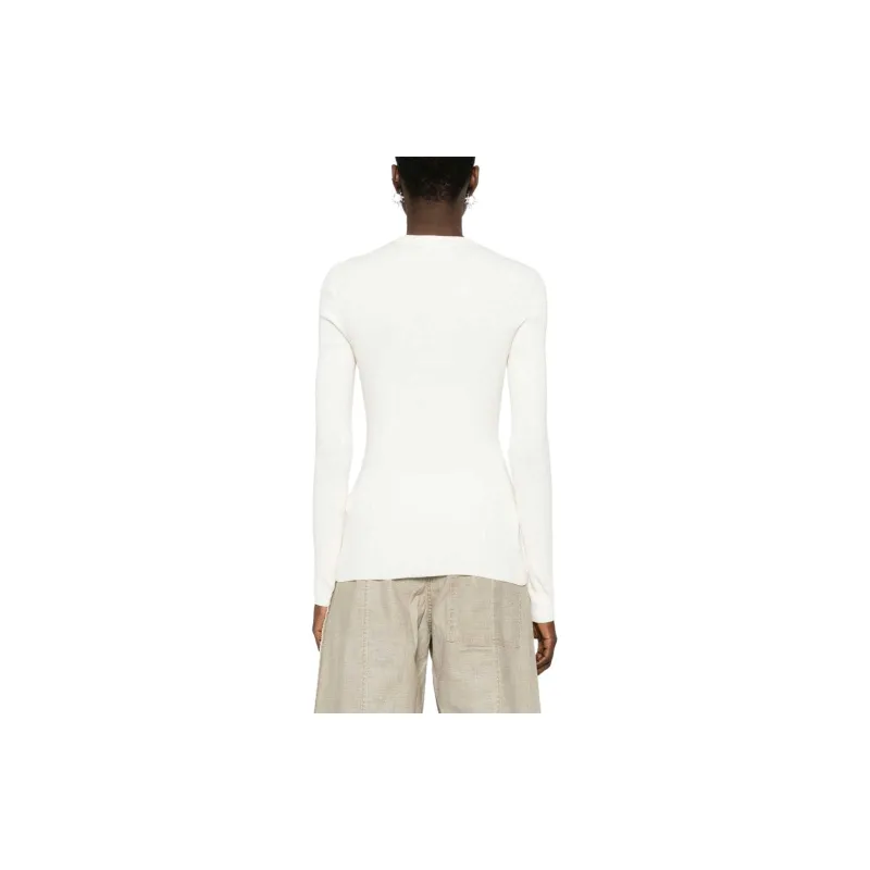 JIL SANDER Logo-print Fitted Jumper-3