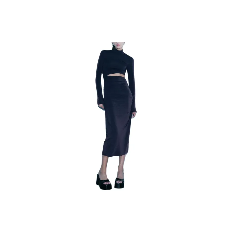 ZARA Long-Sleeved Dresses Women's Bright Blue-2