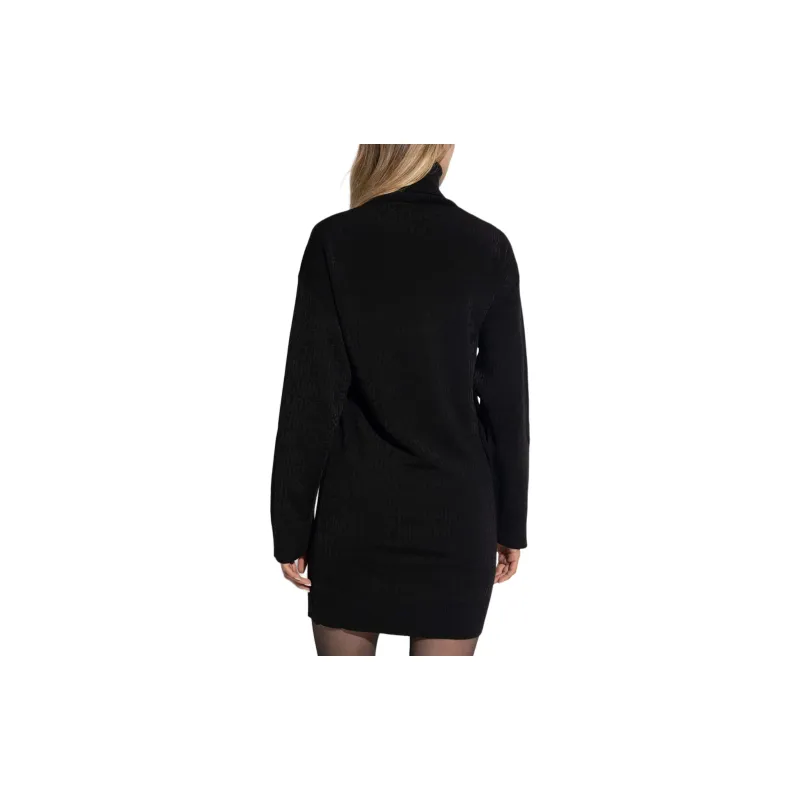MOSCHINO Monogrammed Intarsia Knit Dress-3