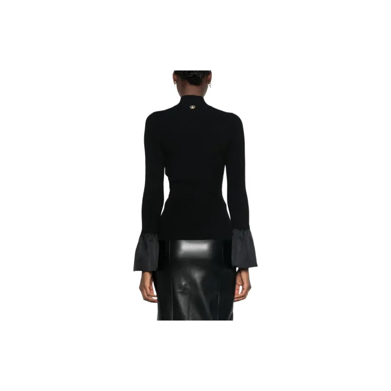 Twinset High-Neck Flared Cuffs Sweater-2