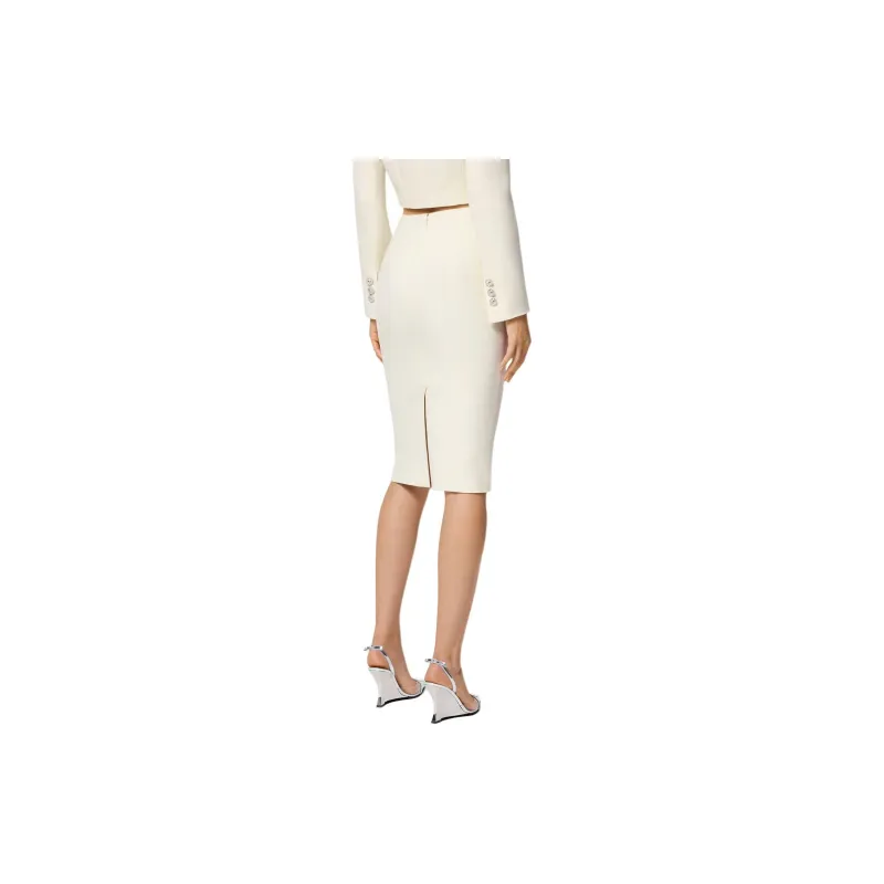 VERSACE Silk-blend Pencil Skirt-2