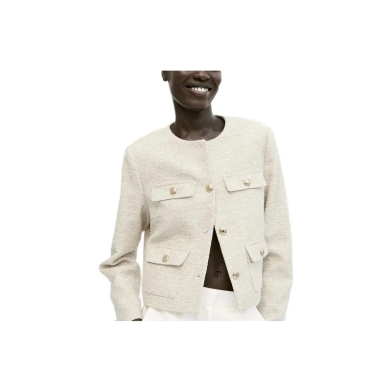H&M Jackets & Coats Women's Light Beige-2
