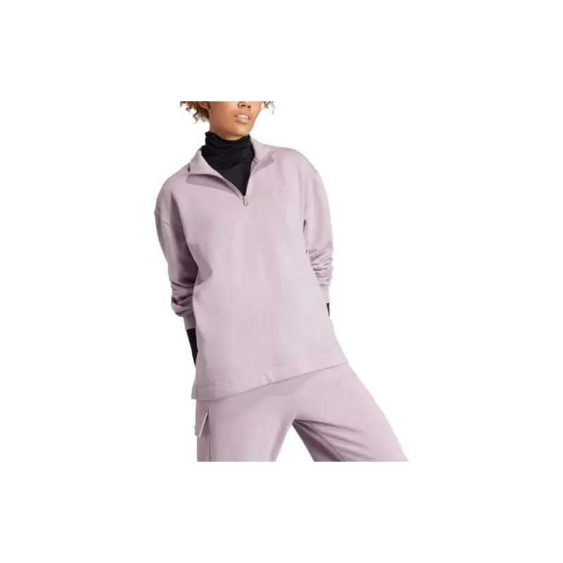 Adidas Free Shipping With AdiClub All Szn Fleece Quarter-Zip Sweatshirt-3