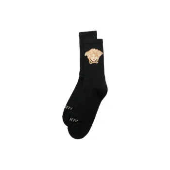 VERSACE Medusa Logo Socks 'Black/Gold'