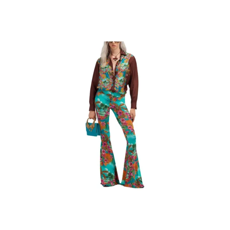 Roberto Cavalli Flared Floral print Trousers-1