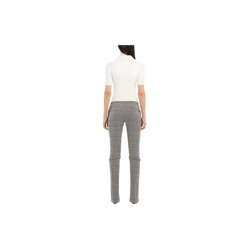 COURREGES Iconic Rib Knit Polo Shirt-2