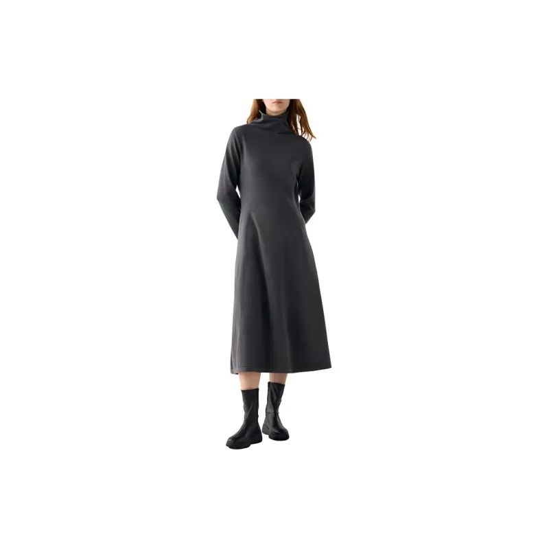UNIQLO Long-Sleeved Dresses Women's Asphalt Gray-1