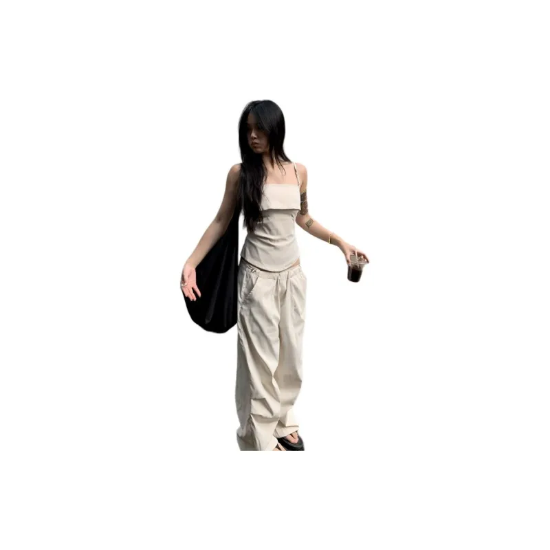 HUASJ Casual Suits Women's Clothing Sets Camisole+Pants-3